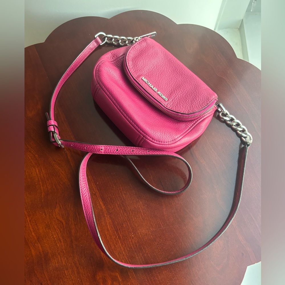 Michael Kors Authentic Small Fuchsia Crossbody Bag